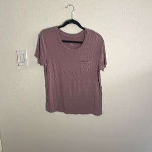 Pink short sleeve T-shirt With pocket